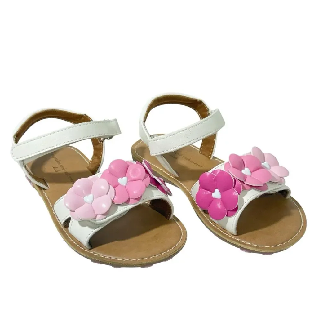 Cupcakes and Cashmere floral band Girls Adjustable Sandals SZ/10